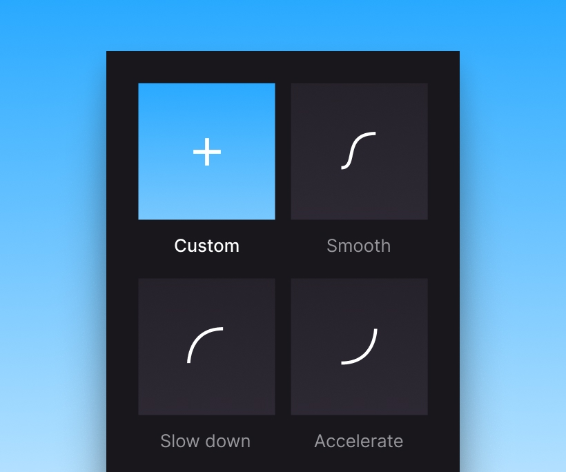Custom easings